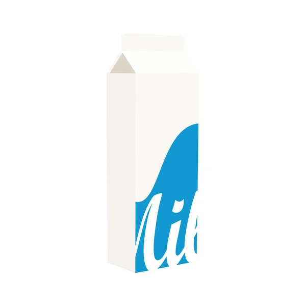 Melkbox Geïsoleerd Witte Achtergrond Melkpakket — Stockfoto