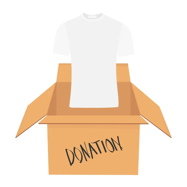 Koncept Darování Darovat Krabice Plné Oblečení — Stock fotografie