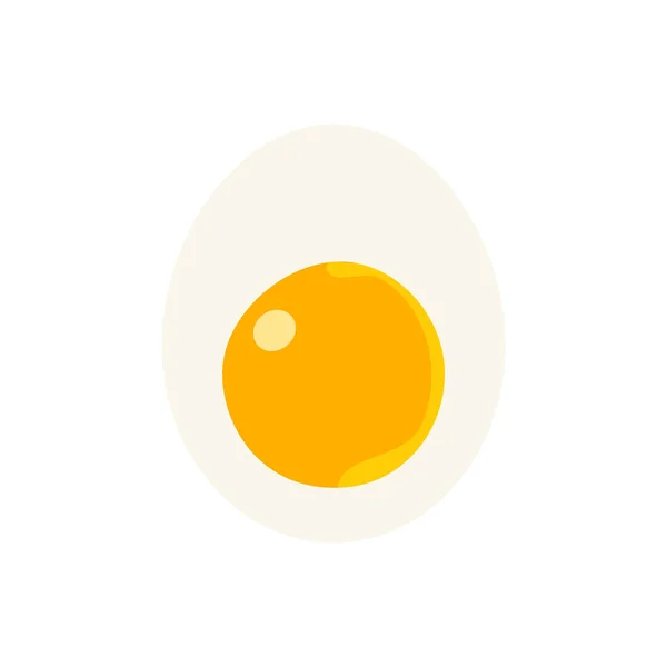 在白色背景上分离的煮熟的鸡蛋 — 图库照片