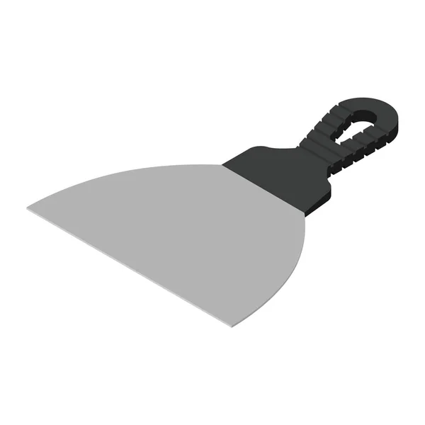 Putty Messer Raster Isoliert Auf Weißem Hintergrund Isometrische Ansicht — Stockfoto