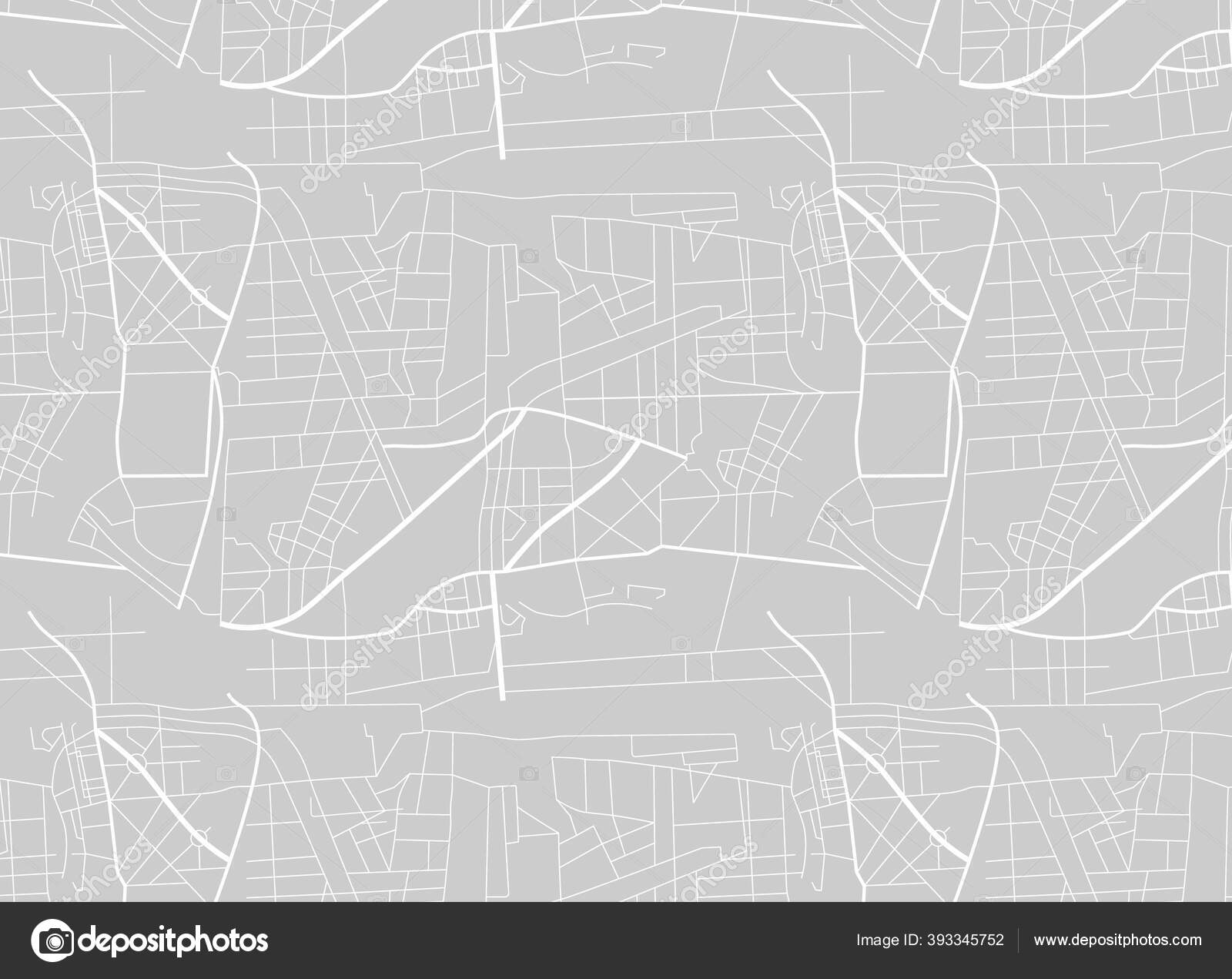 Raster Illustration City Map Scheme Roads — Stock Photo © viktorijareut ...