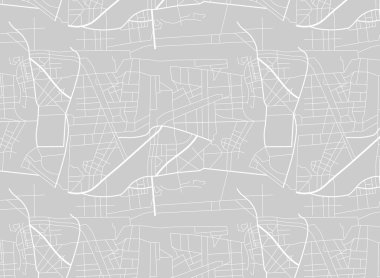 Raster Illustrasyon Şehir Haritası. Yolların şeması.