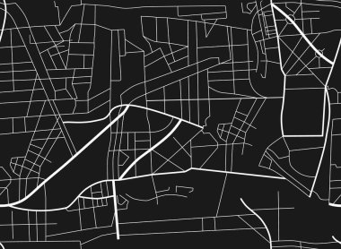 Raster Illustrasyon Şehir Haritası. Yolların şeması. Şehir haritası pürüzsüz desen