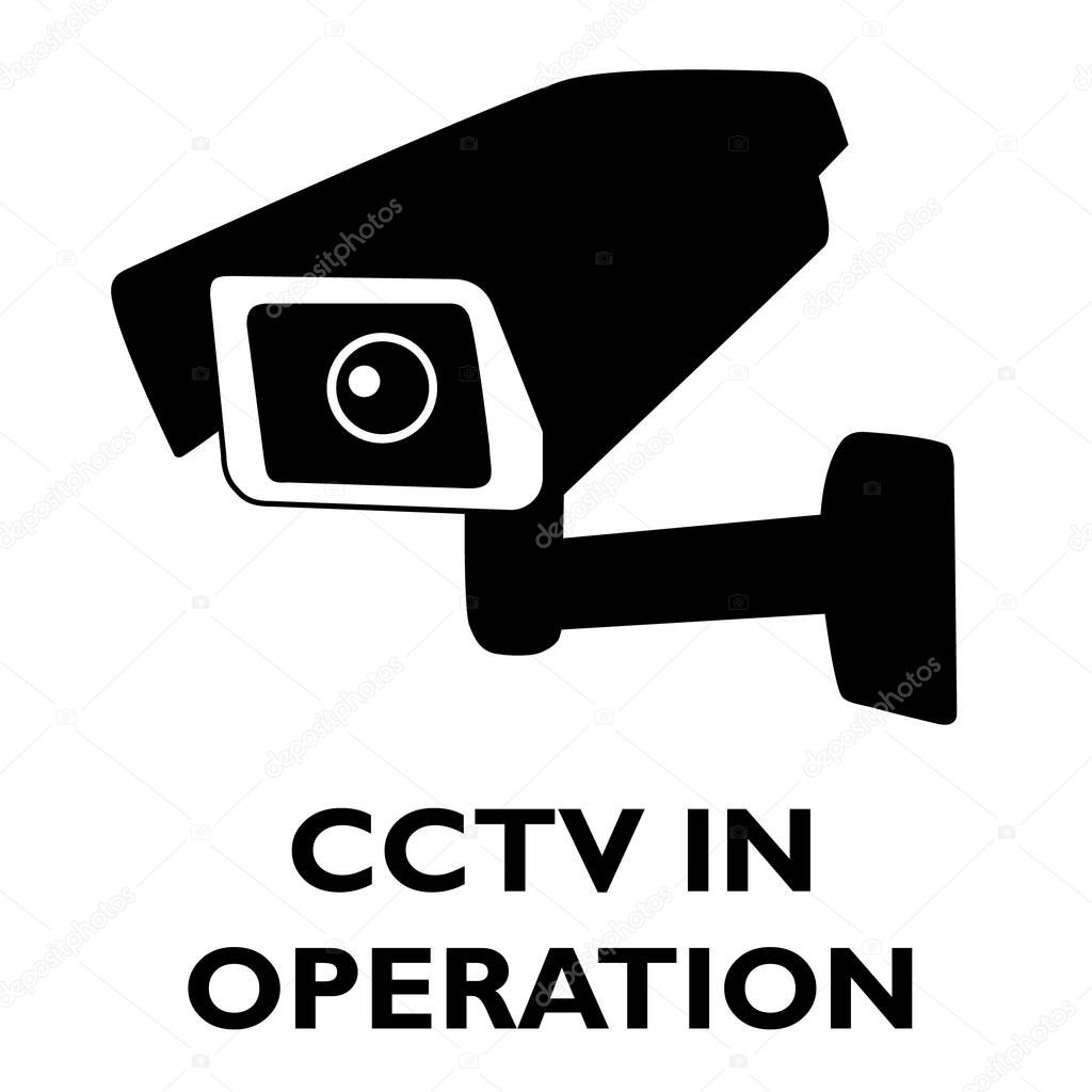 Attention cctv in operation sign