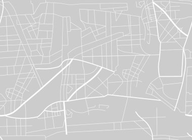 Raster Illustrasyon Şehir Haritası. Yolların şeması. Şehir haritası pürüzsüz desen
