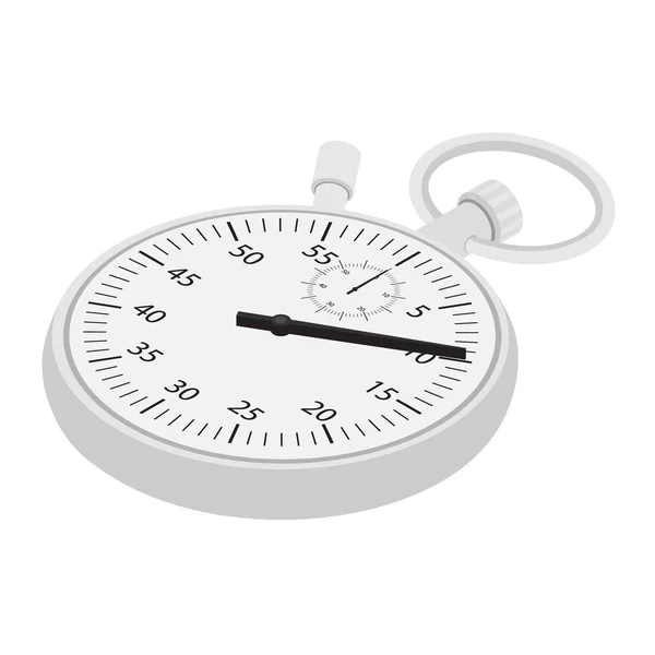 Stopwatch Raster Pictogram Isometrische Weergave Teller Geïsoleerd Witte Achtergrond — Stockfoto