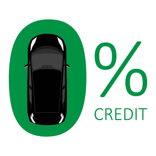 Car credit concept zero rate raster