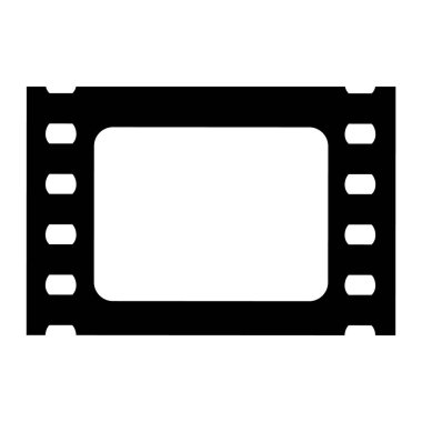 Sinema striptiz ikonu. Beyaz arka planda izole edilmiş. Vektör