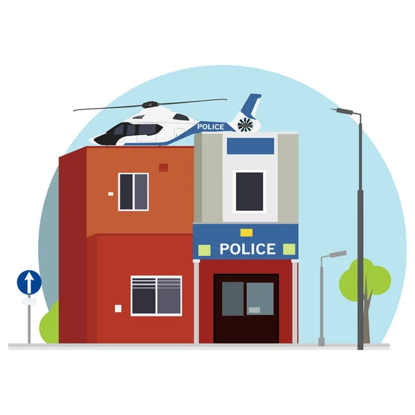 Budynek Posterunku Policji Miejskiej — Zdjęcie stockowe
