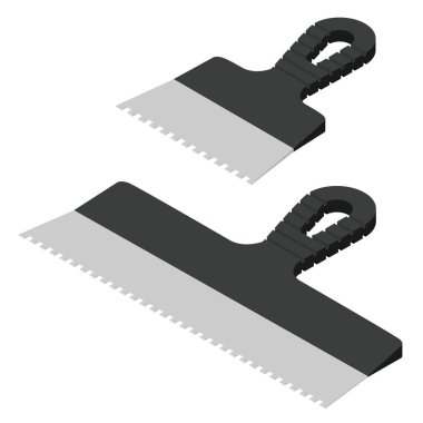 Oyun bıçağı set raster beyaz arka plan izometrik görünüm izole