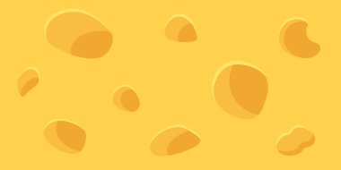 Delik desenli, arka planda peynir dokusu. Vektör illüstrasyonu