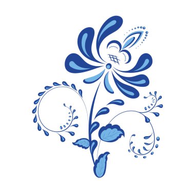 Rus tarzındaki doğal elementlerin taşıyıcı çiçeği