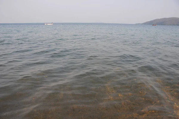 The never-ending mass of fresh water in Lake Malawi, Africa, also know as the Malawi Inland Sea