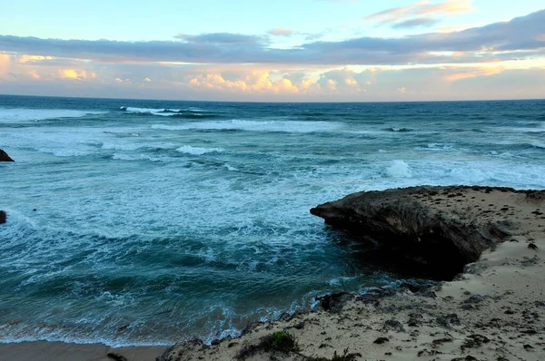 Nuvens Que Formam Final Tarde Sobre Oceano Índico Cabo Ocidental — Fotografia de Stock