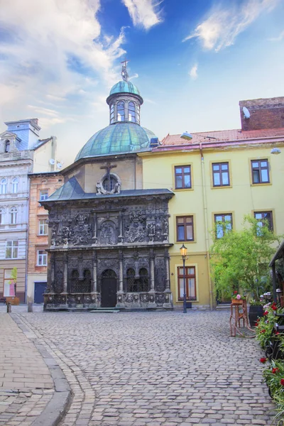 Şapel Boim sokakta Lviv, Ukrayna