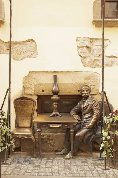 Lviv street, Ukrayna sokak bir kafede güzel tasarım