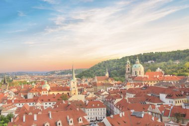 Güzel manzarasına Hradcany, Prag'ın tarihi İlçesi, Çek Cumhuriyeti
