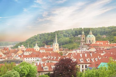 Güzel manzarasına Hradcany, Prag'ın tarihi İlçesi, Çek Cumhuriyeti