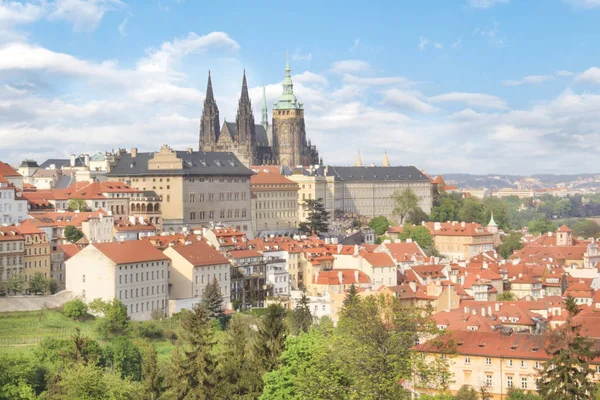 Beautiful View Vitus Cathedral Prague Castle Mala Strana Prague Czech — Stock Photo, Image