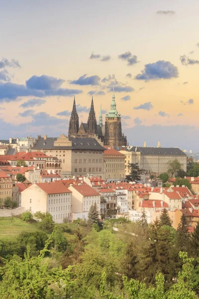 Beautiful View Vitus Cathedral Prague Castle Mala Strana Prague Czech — Stock Photo, Image