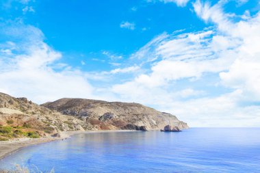 Deniz uçurumdan güzel görünümü