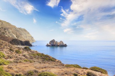 Deniz uçurumdan güzel görünümü