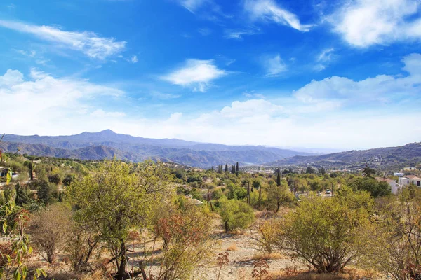 Hermosa Vista Del Pintoresco Pueblo Artesanos Lefkara Chipre — Foto de Stock