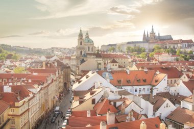 Güzel manzarasına Hradcany, Prag'ın tarihi İlçesi, Çek Cumhuriyeti