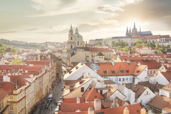 Güzel Manzarasına Hradcany Prag Tarihi Lçesi Çek Cumhuriyeti — Stok fotoğraf