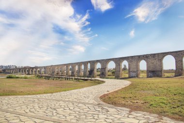Larnaca, Kıbrıs için su kemeri güzel görünümü