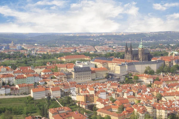 Bela Vista Catedral São Vito Castelo Praga Mala Strana Praga — Fotografia de Stock