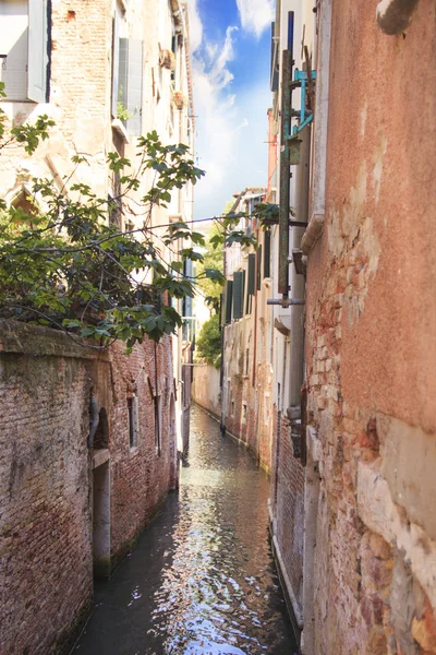 Hermosa Vista Uno Los Canales Venecianos Venecia Italia — Foto de Stock