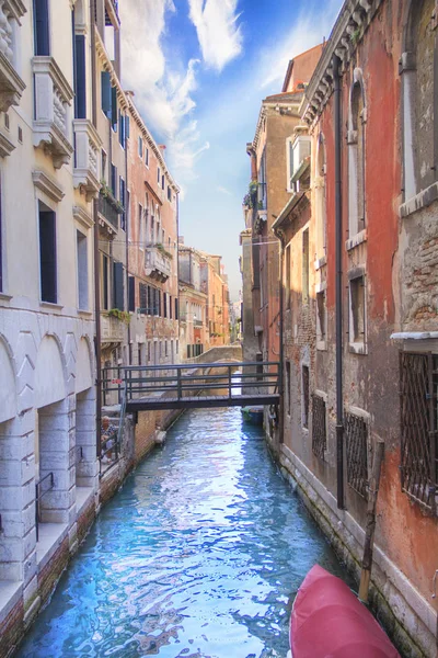 Hermosa Vista Uno Los Canales Venecianos Venecia Italia — Foto de Stock