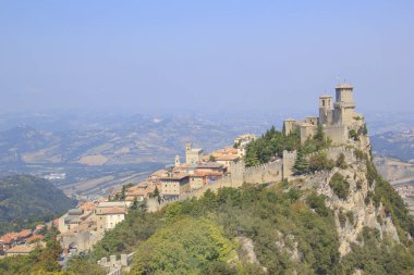 Mount Monte Titano San Marino Cumhuriyeti Guaita Kulesi, güzel bir görünüm