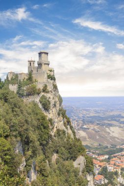 Mount Monte Titano San Marino Cumhuriyeti Guaita Kulesi, güzel bir görünüm