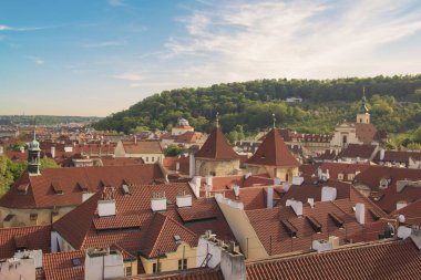 Güzel manzarasına Hradcany, Prag'ın tarihi İlçesi, Çek Cumhuriyeti