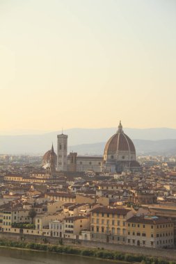Santa Maria del Fiore ve Giotto's Belltower Floransa, İtalya güzel görünümü