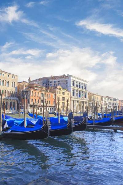 Belle Vue Sur Les Gondoles Grand Canal Venise Italie — Photo