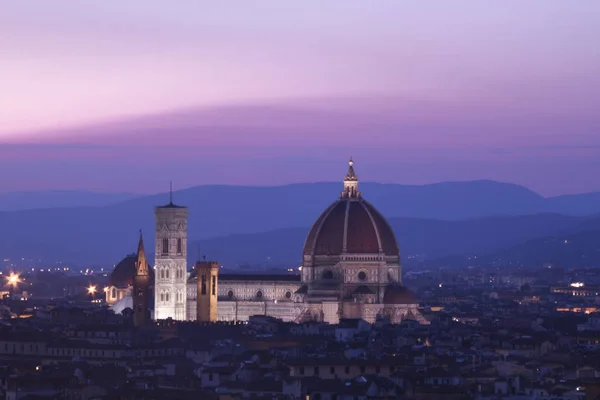 Hermosa Vista Del Campanario Santa Maria Del Fiore Giotto Florencia —  Fotos de Stock