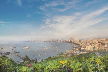 Güzel manzara, Pattaya, Tayland Panoraması