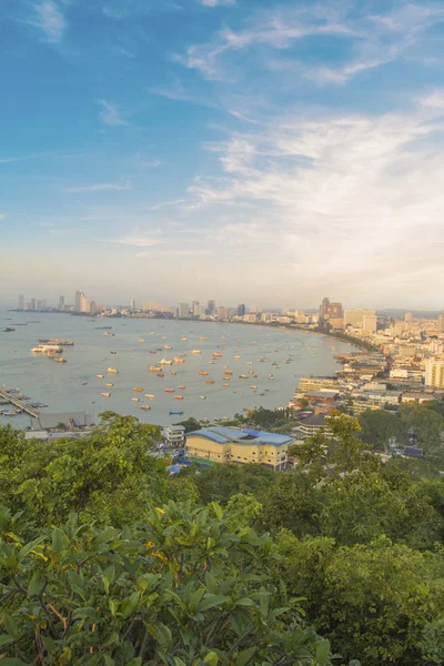 Hermosa Vista Del Panorama Pattaya Tailandia — Foto de Stock