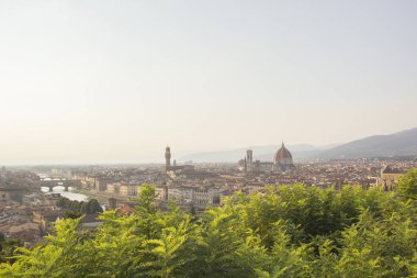 Santa Maria del Fiore ve Giotto's Belltower Floransa, İtalya güzel görünümü