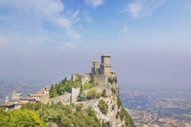 Mount Monte Titano San Marino Cumhuriyeti Guaita Kulesi, güzel bir görünüm