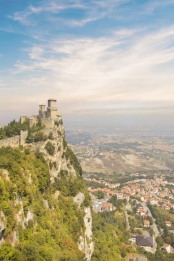 Mount Monte Titano San Marino Cumhuriyeti Guaita Kulesi, güzel bir görünüm