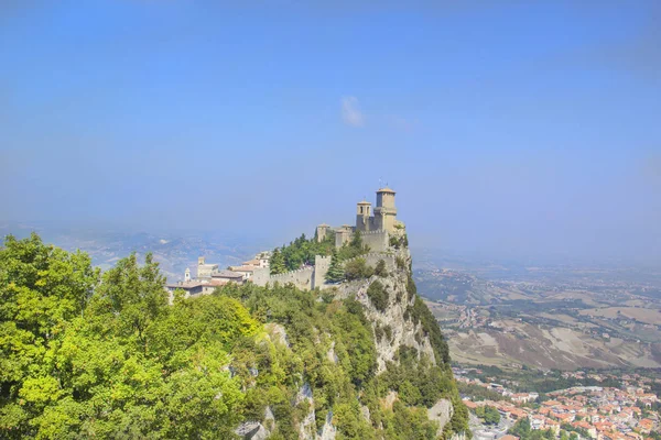 Mount Monte Titano San Marino Cumhuriyeti Guaita Kulesi, güzel bir görünüm