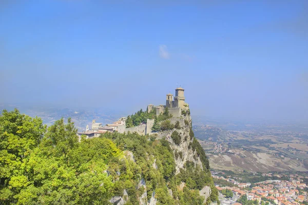 Beautiful View Tower Guaita Mount Monte Titano Republic San Marino — Stock Photo, Image