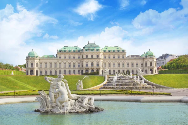 Schöne Aussicht Auf Die Belvedere Palastanlage Wien Österreich — Stockfoto