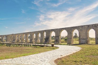 Larnaca, Kıbrıs için su kemeri güzel görünümü