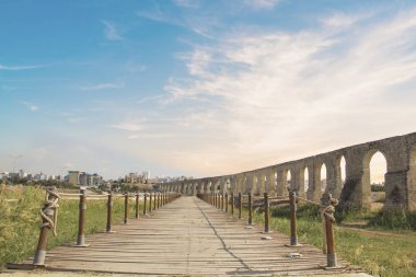 Larnaca, Kıbrıs için su kemeri güzel görünümü