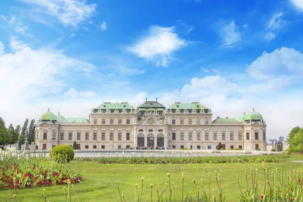 Schöne Aussicht Auf Das Schloss Belvedere Wien Österreich — Stockfoto